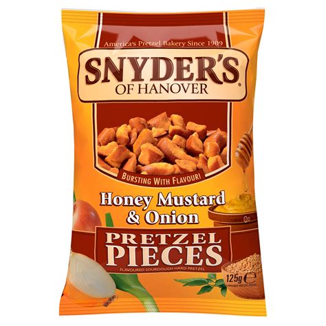 Snyder's of hanover - Snyder's of Hanover has been America's Pretzel Bakery since 1909 and our pretzels give you that delicious crunch for the perfect snack! Non-GMO project verified and made in a facility that does not process peanuts, Snyder's of Hanover pretzels are made from wholesome ingredients, kneaded, and oven-baked to seal in all the flavor. ...